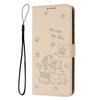 Applicable to iPhone16E mobile phone leather case 17Pro cartoon kitten color card wallet protective case 14plus case