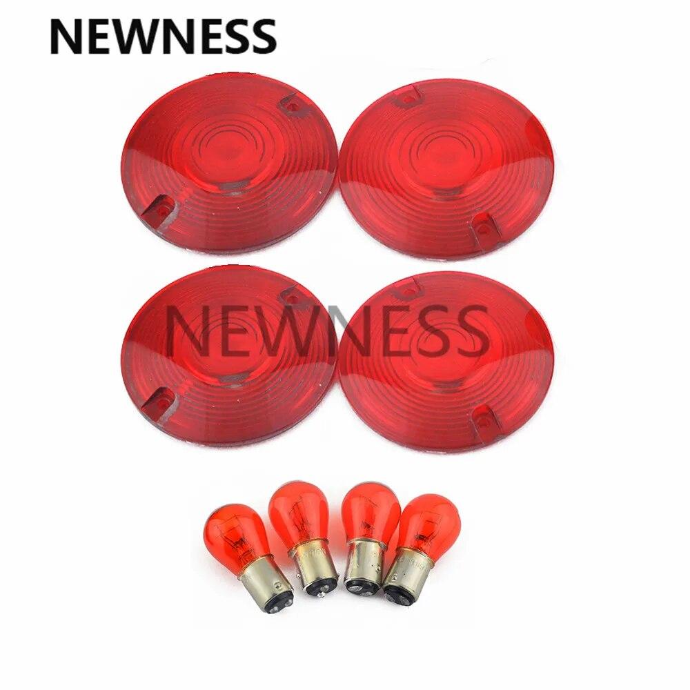 

Крышка объектива указателя поворота и лампа для мотоцикла Harley Touring Road King Road King VRSC 1995-2006 годов Electra Glide Ultra Classic Red 1 Set