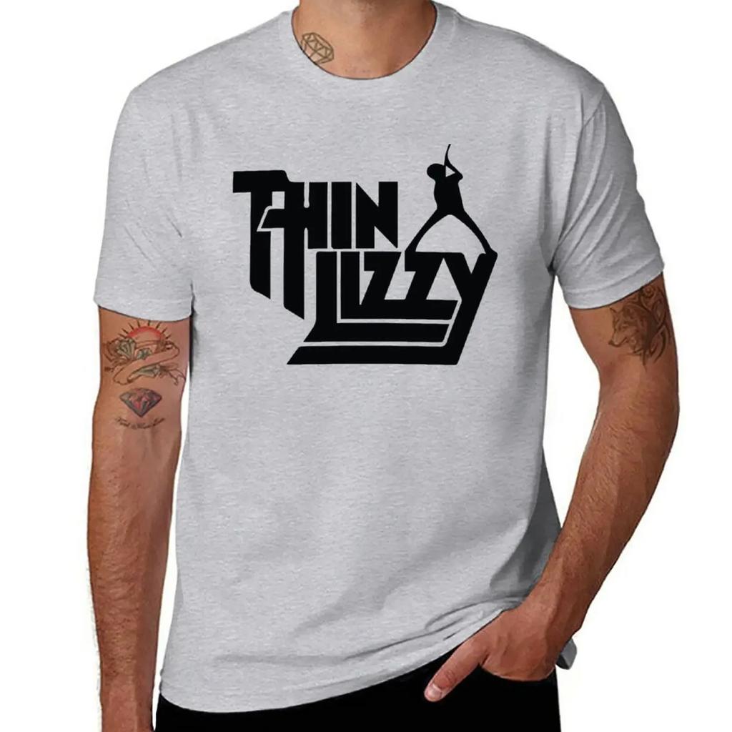 Thin Lizzy הכי טוב חולצת טי Thin Lizzy חולצת טריקו שרוול קצר חולצות קיץ בגדים חמודים חולצות טי גרפיות לגברים