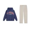 Li Ning Letter Embroidery Casual Hoodie Pullover Long Sleeve Top And Straight Leg Casual Pants Sweatshirt Set Unisex Sets AKXS143-1+1_20241108140704