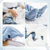 Super Soft Shark Sleeping Bag Flannel Cartoon Pajamas Funny Shark Blanket Hoodie  Adult Wearable