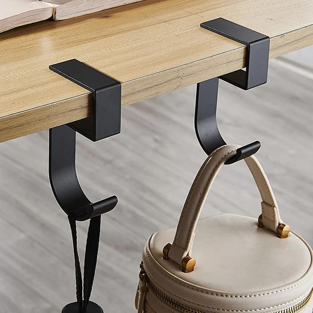 Punch-free Desk Edge Hook Adjustable Gaming Headset Desk Hanger Backpack Storage Hanging Hook Holder  Home Office Organizer