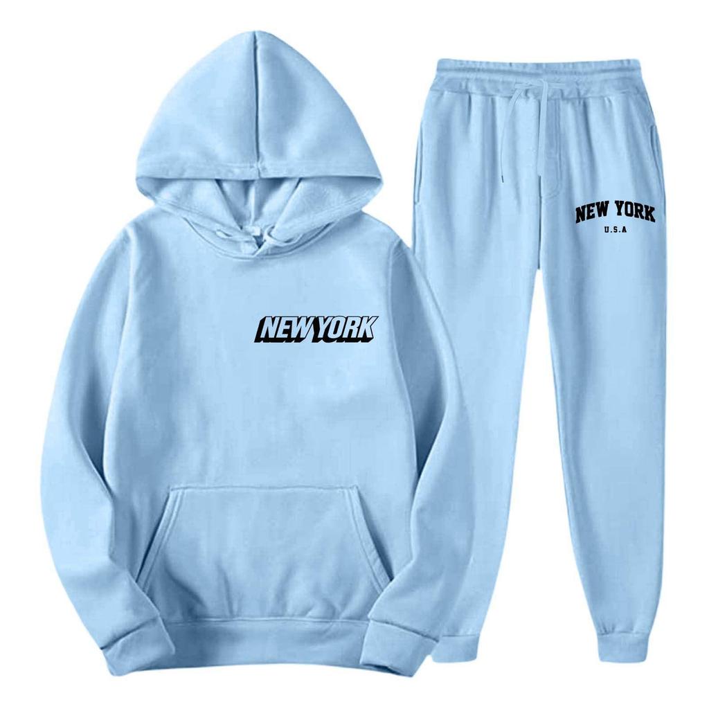 2026 Fall/Winter New Casual Printed Hoodie & Pants Set