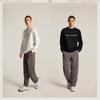 Li Ning Wade Sweatshirts Men's Heather Gray Tile Gray Crew Neck Moderate AWDW287-2