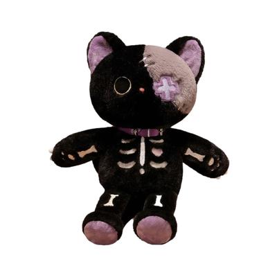 39cm Skeleton Cat Doll Simulation Plush Toy Handmade Doll Cartoon Anime Cute Pillow Cushion Home Decoration Children's Birthday