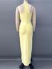 Elegant 2026 European & American Flower Bandage Evening Gown for Women