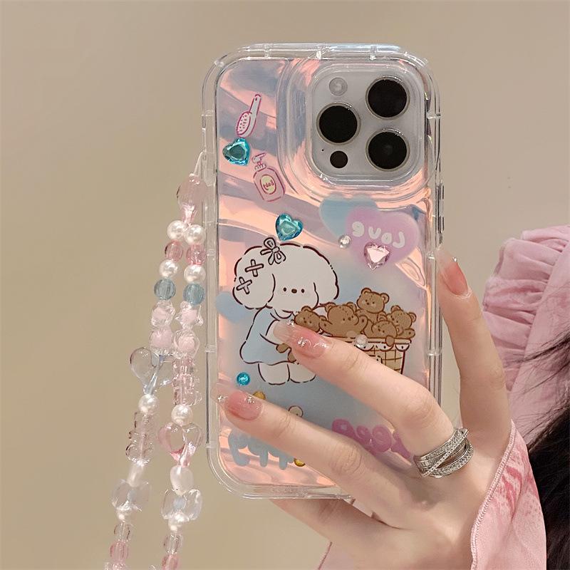 Zhitai iPhone Case for 16 Pro, 14, 13 Pro Max, 15 - Includes Phantom Design and 13-style Bracelet.