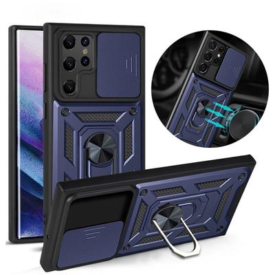 Slide Camera Lens Case For Samsung Galaxy S22 S23 Ultra S20 Plus S21 Fe A32 A52 A72 A12 A51 A71 A13 A53 A33 A54 Armor Cover
