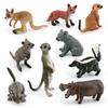 Beautifully Crafted Static Model Animals In Vibrant Colors Red Fox Kangaroo Skunk And Others