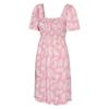 Womens/Ladies Hydra Palm Leaf Shirred Dress
