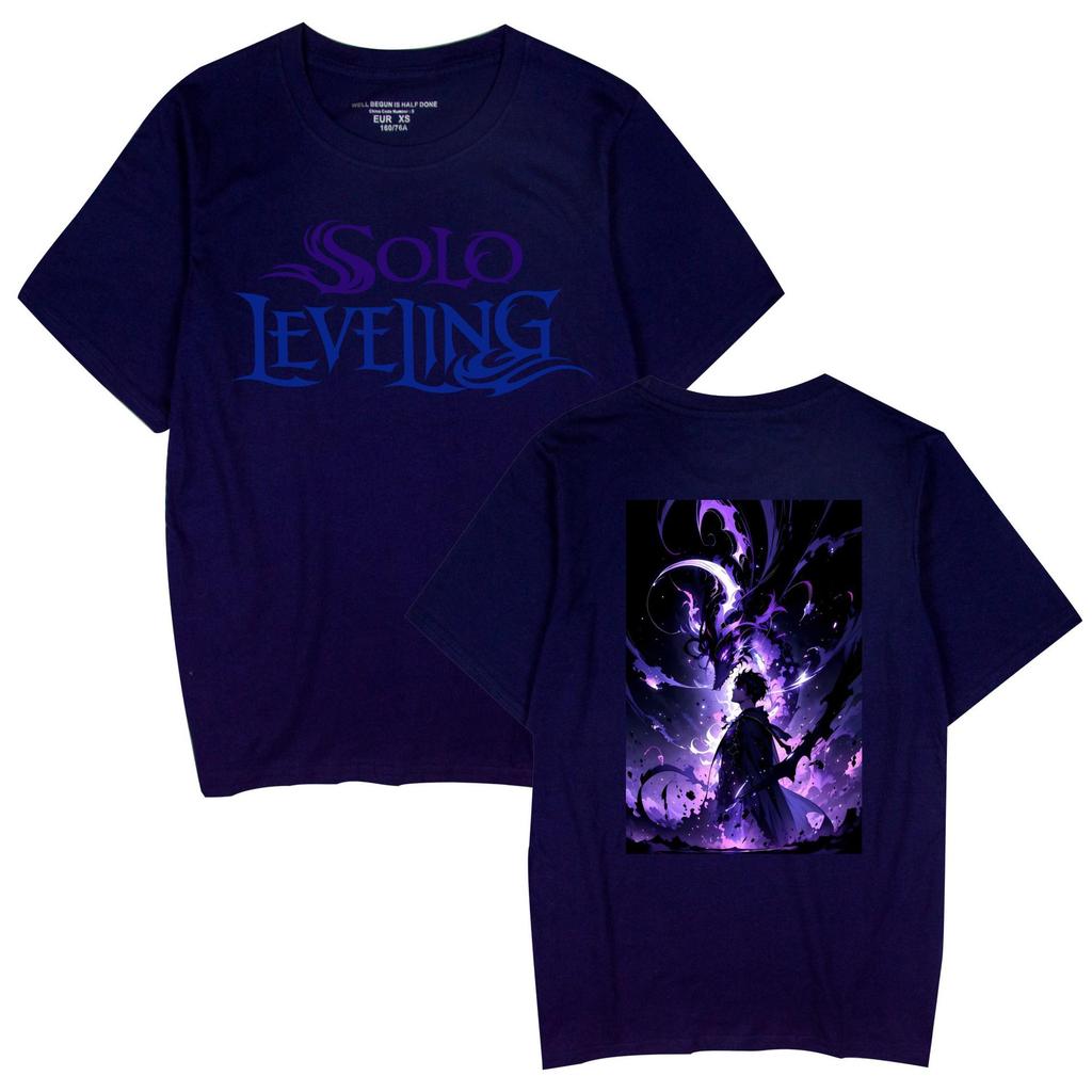 Popular Anime 'Solo Leveling' Unisex Casual Short Sleeve T-shirt for Couples