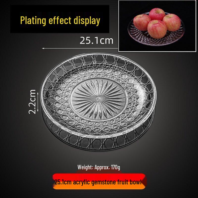 Jingbaodi Commercial Acrylic Serving Platter