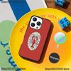 Lobster On Stripes Ocean Phone Case For iPhone 17,16,15,14,13,12,11,Pro,Max,Plus,Mini,SE4,E Magnetic Magsafe Wireless Charging