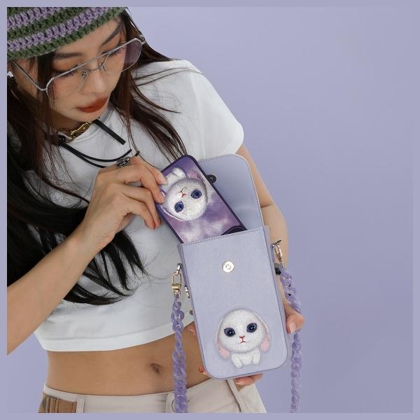 Nimmy Torebka Na Telefon                 Fioletowy/Purple Big Eyed Pet 2.0 Rabbit