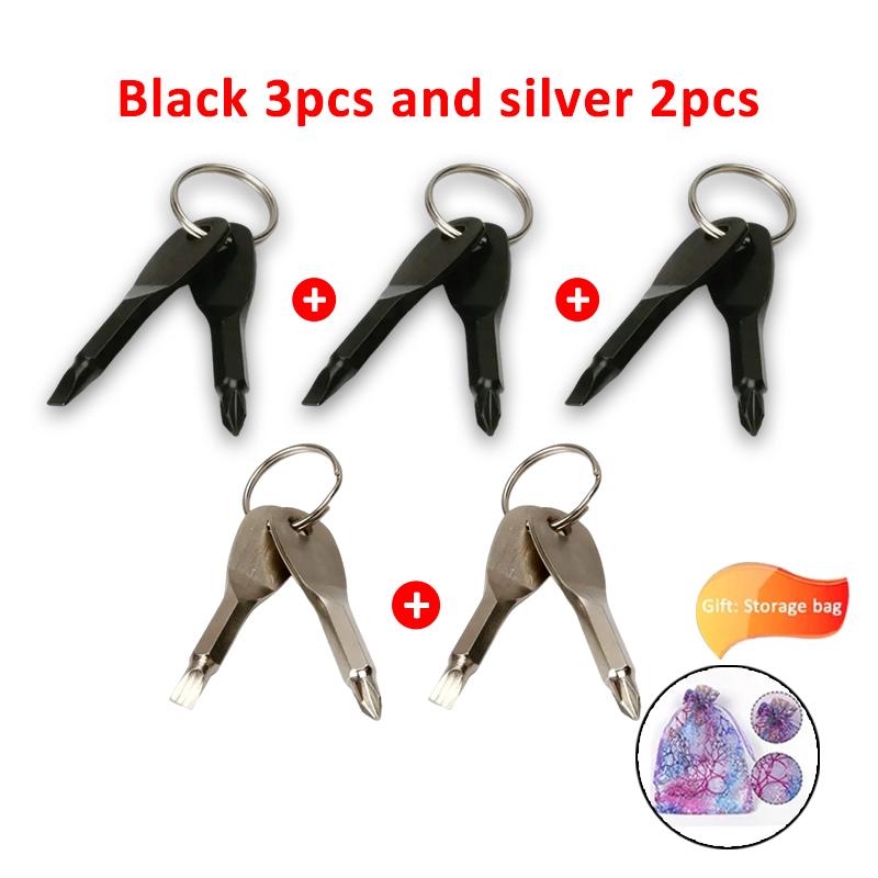 Emergency Key Screwdriver Outdoor Multifunctional Edc Tool Safety Protection Self Defense Prick Cone Combined Tool Set