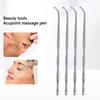 Doppelkopf Edelstahl Manuelle Akupunkturstift Triggerpunkt-Massagegerät Tiefengewebe-Massagegerät für Körpermeridian Schmerzlinderung