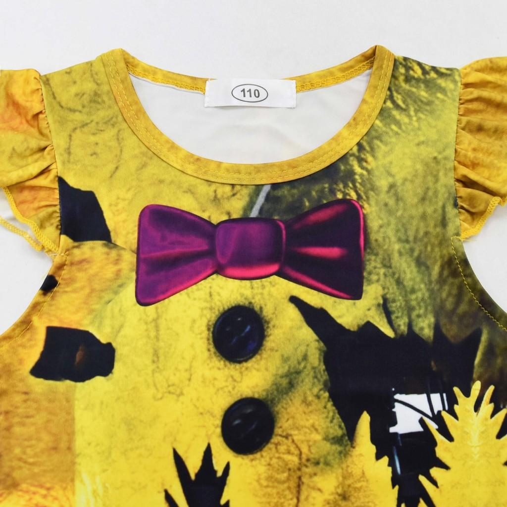 26313 Kids Girls Five Nights at Freddy's Yellow Bear Dress