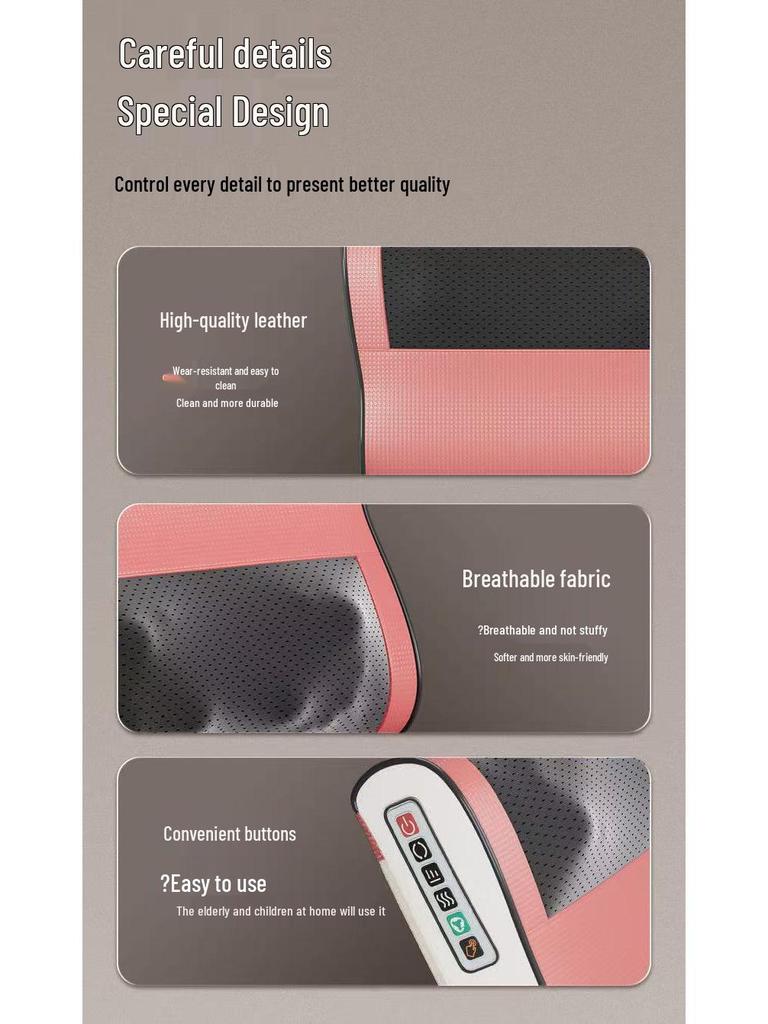 Multi-functional Kneading Massager Pillow for Neck, Shoulder & Body