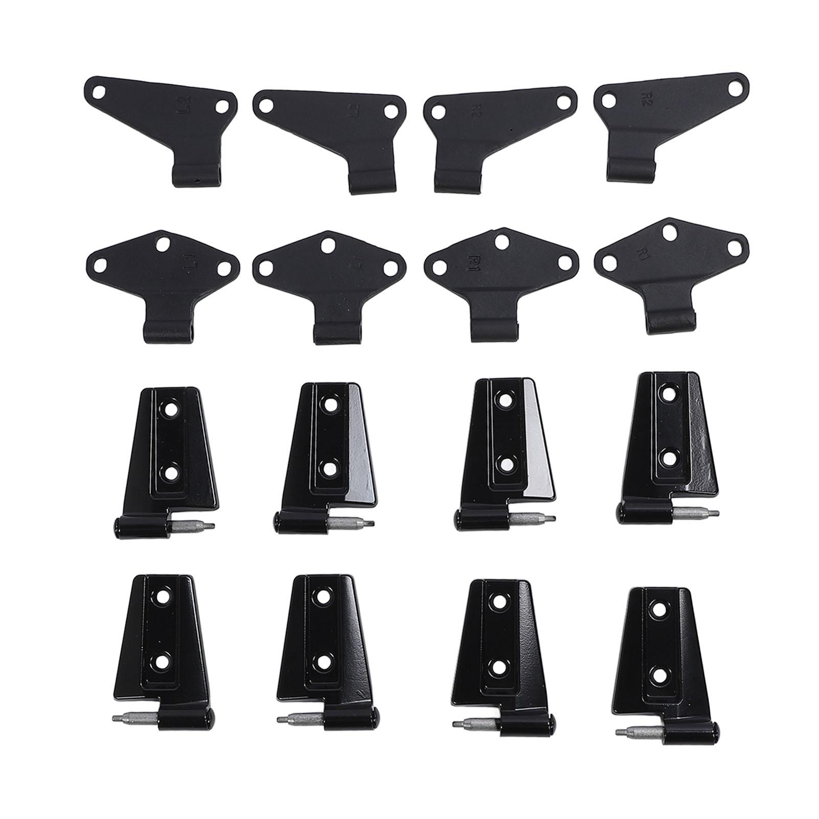 

Комплект из 16 шт. для сборки дверных петель для 4-дверного автомобиля с винтами 55395392AE Черные внутренние и внешние дверные петли для JK JKU Unlimited Rubicon