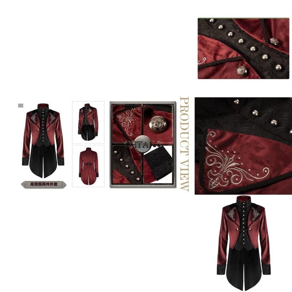Vintage Court Style Halloween Coat For Men