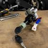 Motorcycle Scooter ATV Ignition Switches Assembly with 2 Keys and Wire Harness, Metal Mounting Body for Daily Repair