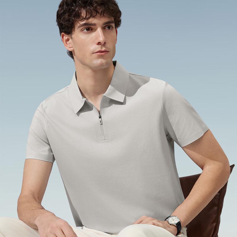 Judger Men's Cotton Modal Business Casual Short Sleeve T-Shirt