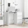 VidaXL White Desk 90x45x76 Cm Chipboard