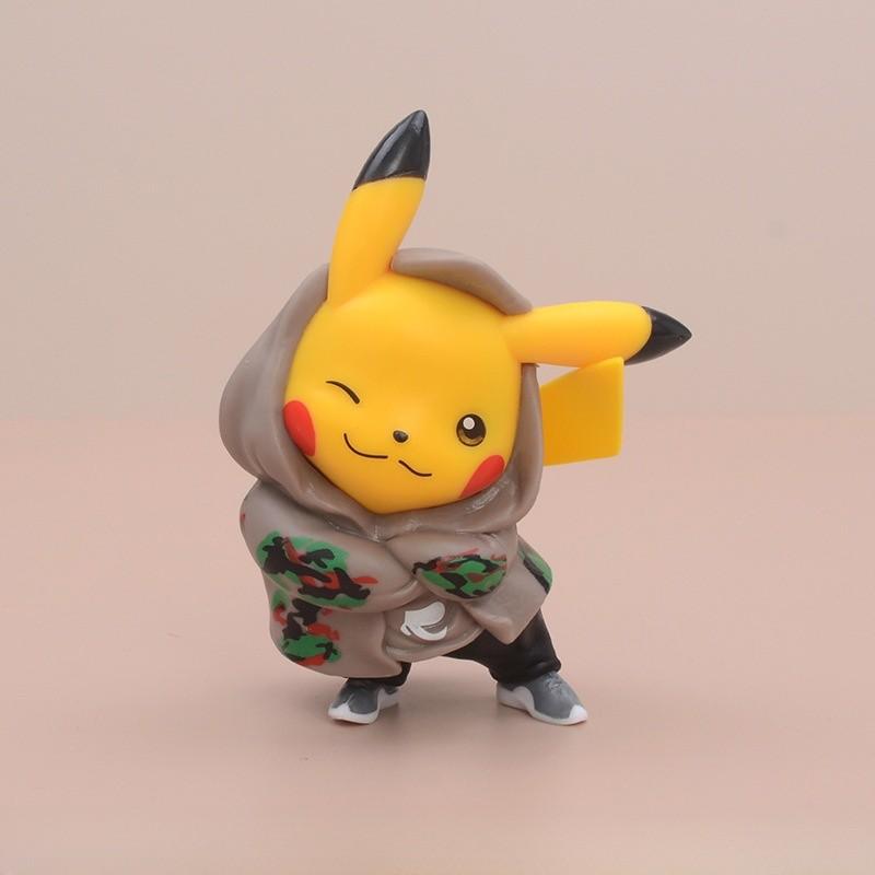 Pvc Pikachu Toy Model With Stylish Costumes For Collection And Display