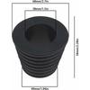 Cale base parapluie - AIMOONSA - 2 pcs - Ø poteau 38 mm (50-69 mm ext) - Caoutchouc anti-intempéries - Forme effilée
