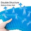 Gel Memory Foam Motorcycle Seat Cushion Non-Slip Pad with Air Circulation Heat Insulation Design Comfortable Riding