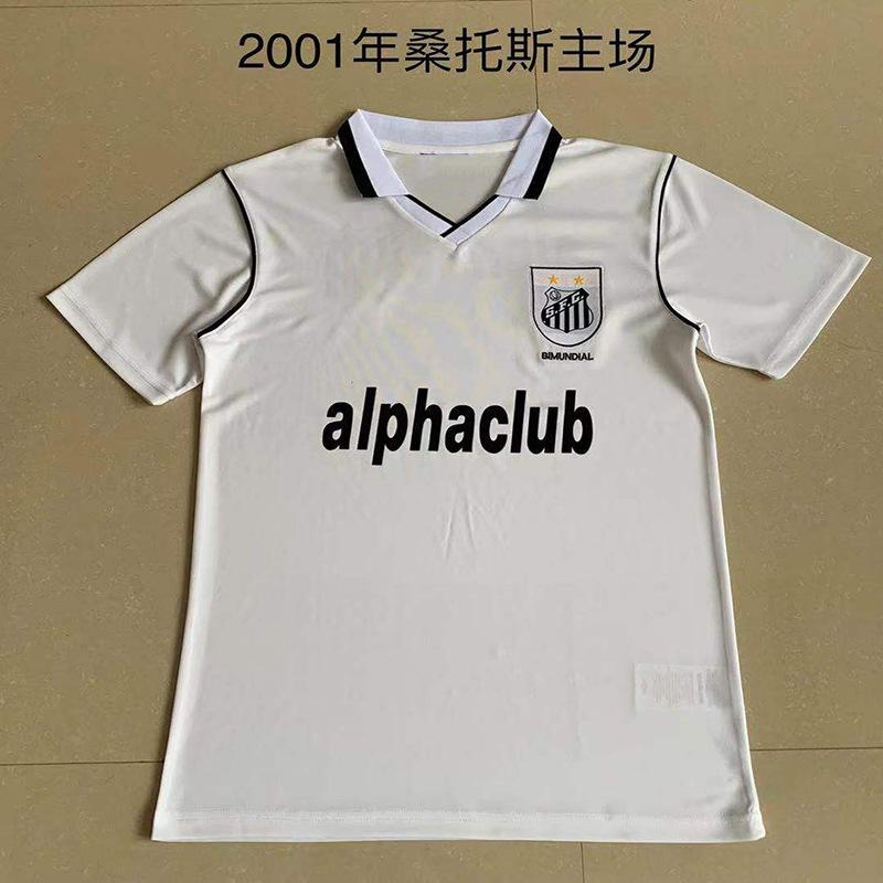 2012/13 Season Neymar No. 11 Basilica Santos Home Jersey 1999-01 Retro Short-sleeved Football Jersey