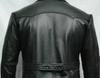 Nuovo sottomarino tedesco in vera pelle nera fatto a mano elegante cappotto da uomo blazer