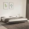 VidaXL Bed Frames with Headboard Slat Base Upholstered Bed Slat Frame Double Bed Adult Bedroom Furniture Grey 347592