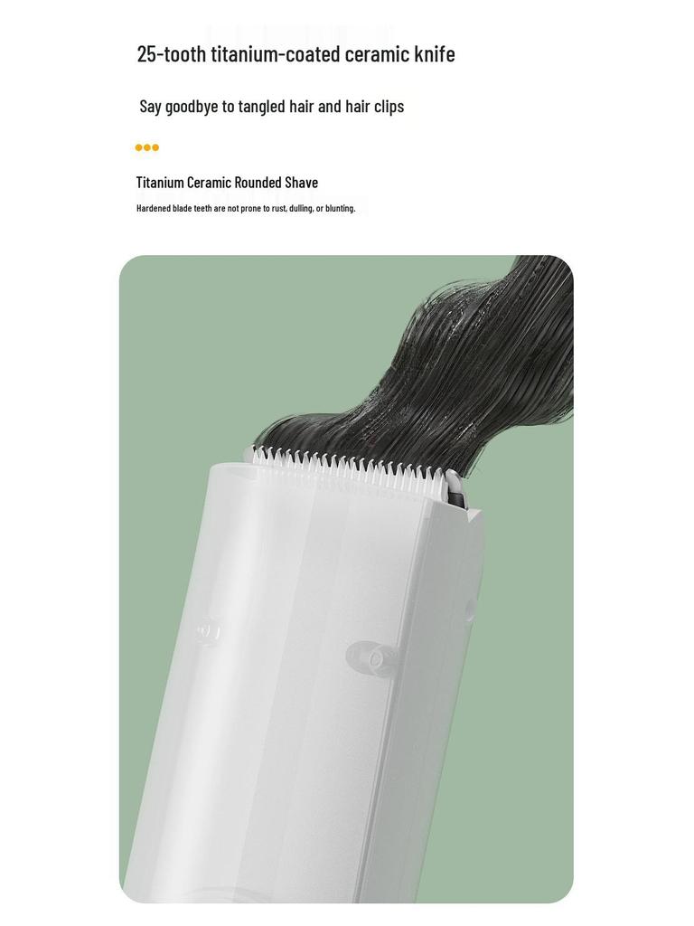 Silent Automatic Hair Suction Baby Hair Trimmer - Household Electric Clipper