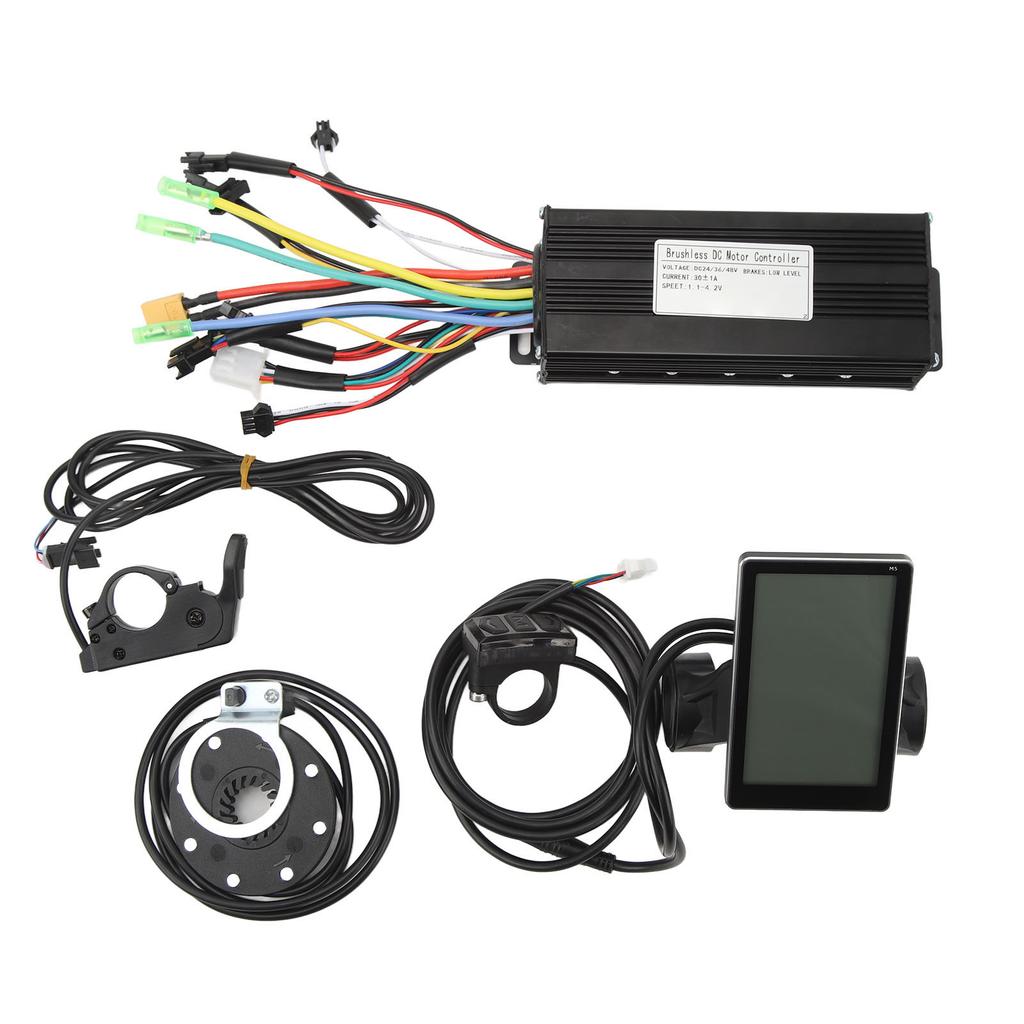 30A Sinewave 3 Modes Motor Controller LCD M5 Display Panel Thumb Throttle Electric Bike Lithium