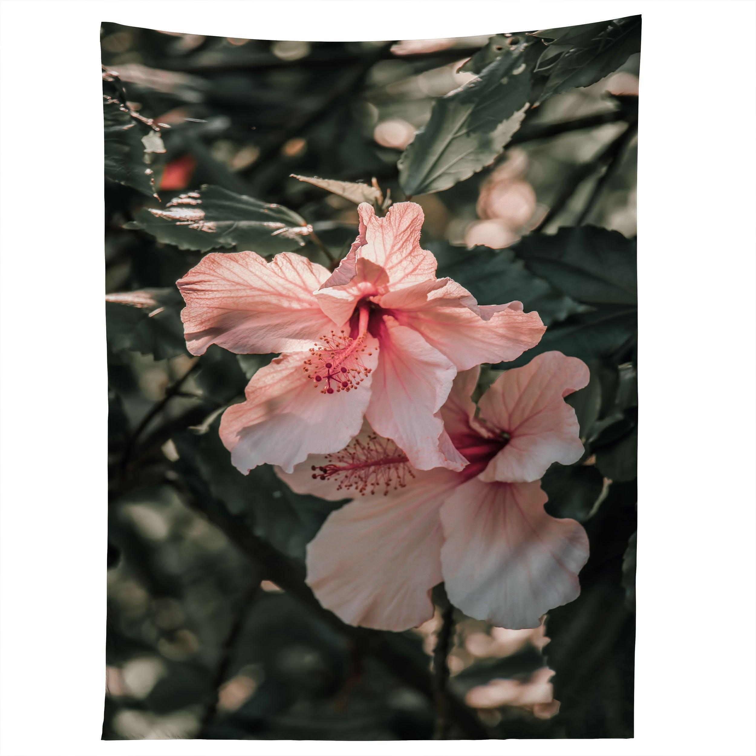 HIBISCUS FLOWERS tapestry 75x100