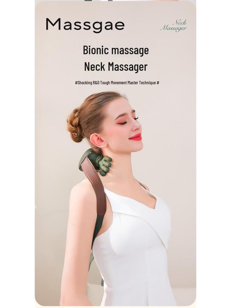 Compact Turtle Neck and Shoulder Kneading Massager