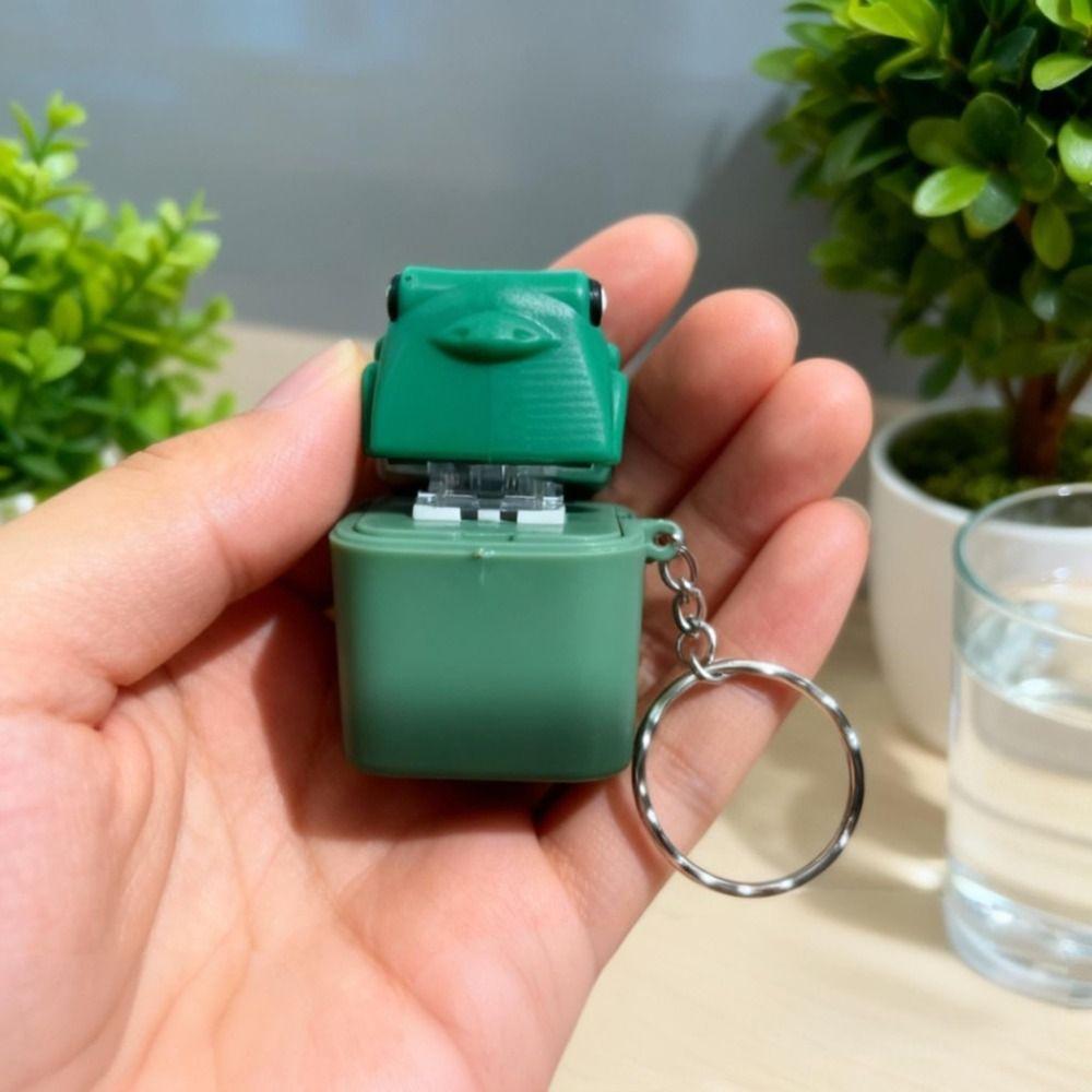 Fingertip Button Frog Croaking Fidget Toy Plastic Keyboard Sound Keyring Children Adult
