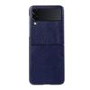 Luxusní pouzdra na telefon z pravé kůže pro Samsung Galaxy Z Flip 4 3 5g Módní kryt s texturou liči pro Samsung Z Flip4 Flip3