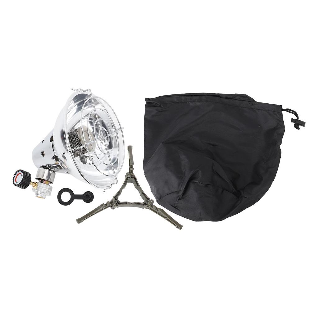 Portable Gas Heater Rapid Warming Adjustable Firepower Mini Gas Tank Heater for Camping Barbecue