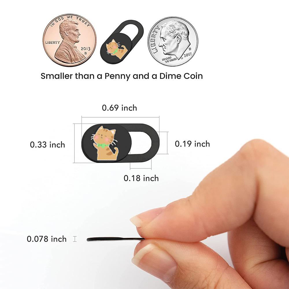 Capa de webcam, capa de câmera de laptop ultrafina, compatível com MacBook Air Pro, iPhone e iPad, bloqueador de câmera Mac para proteção de laptop