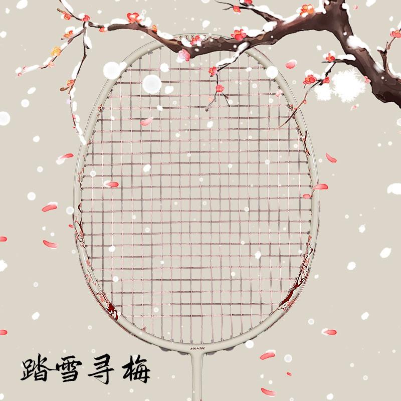 Ultra-Light Carbon Fiber Badminton Racket 5U Unstrung Advanced Players 3 Design Options