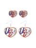 Teacher's Day Apple Pencil & Rocket Book Earrings with School Elements
