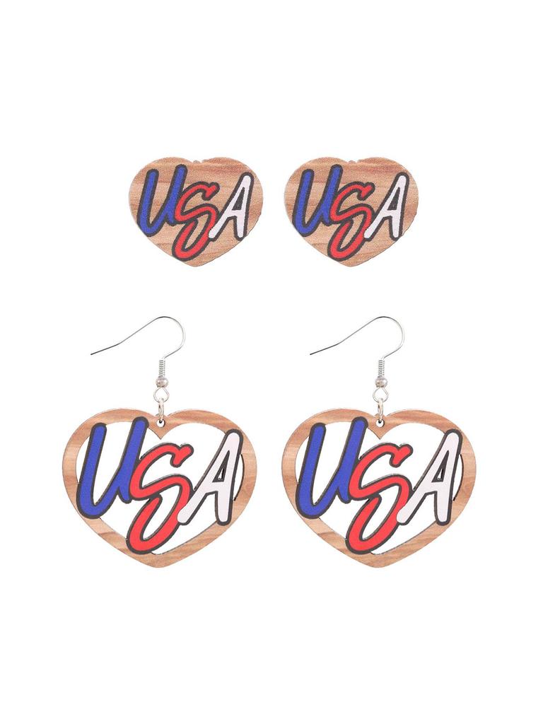 Teacher's Day Apple Pencil & Rocket Book Earrings with School Elements