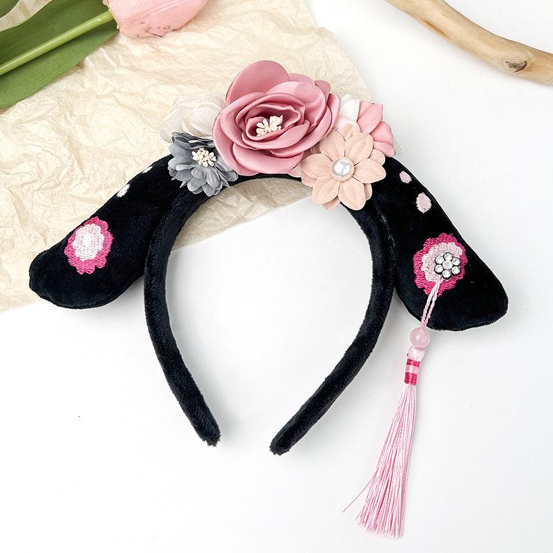 Ancient Chinese Princess Hairband Hair Hoop Vintage Cute Headband Headwear Children Girls Baby Performance Headband Hairpin