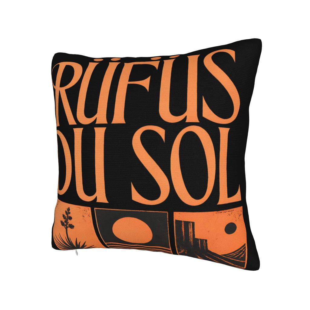 Rufus Du Sol 2026 Concert Pillowcases Merchandise Soft Cushion Cover Decorations  Throw Pillow Case Cover Seat Multi-Size