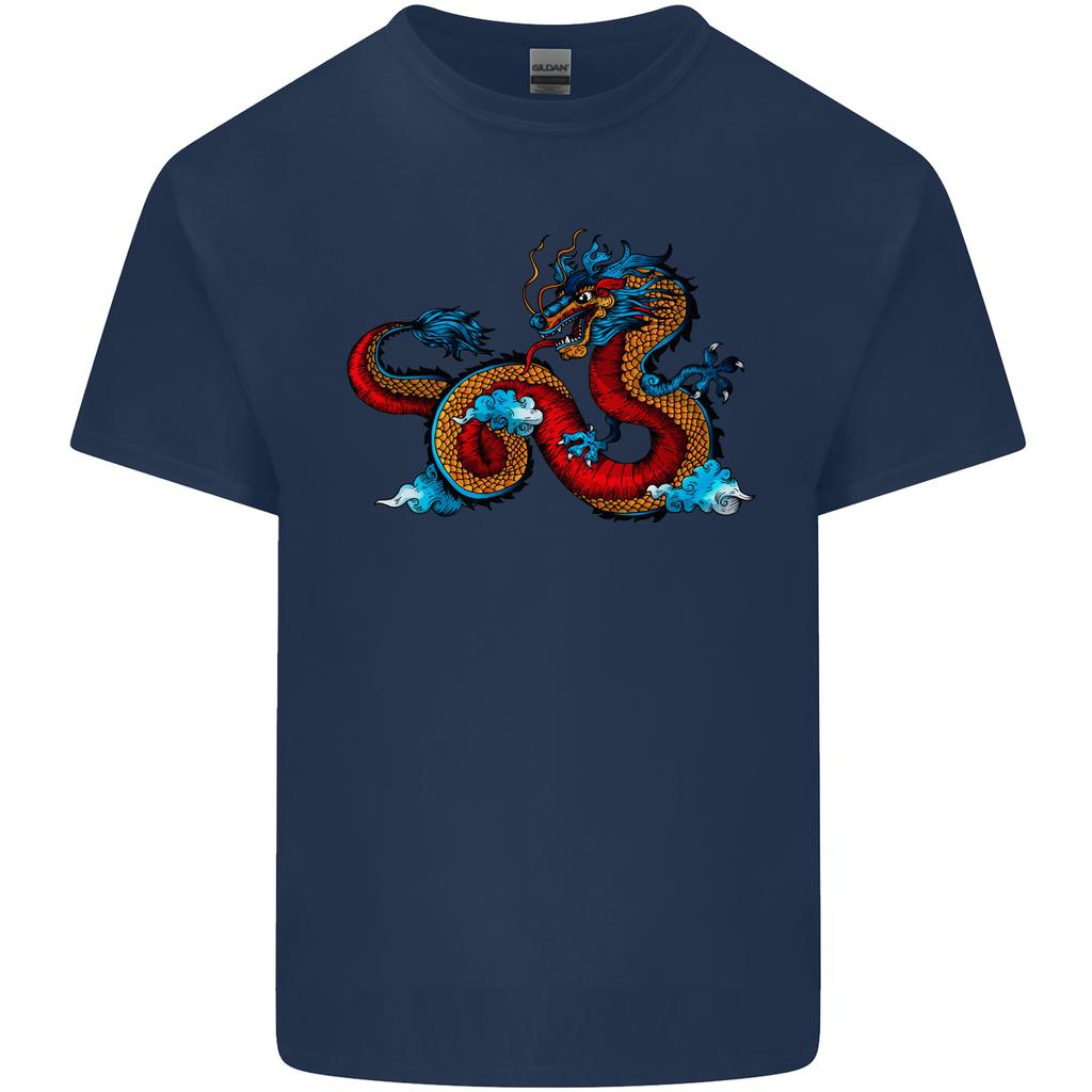 Oriental Style Dragon Unisexs Light Cotton TShirt