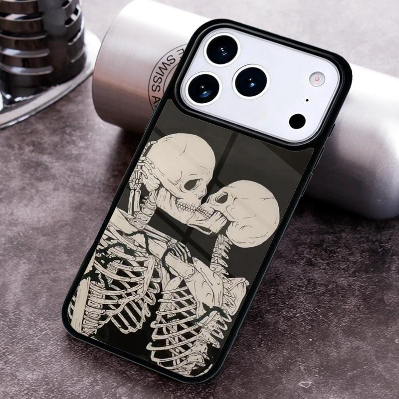 Cute Skull Phone Case For iPhone 17 16 15 14 13 12 11 Pro Max Plus 17Air Soft Silicone Cover