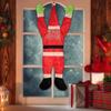 Large Christmas Santa Claus Ornaments Cute Climbing Santa Hanging Decoration for Outside Roof Window Wall Decor