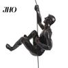 Rock Climber Statue Artistic Realistic Appearance Delicate Craft Wall Retro American Resin Pendant Ornament